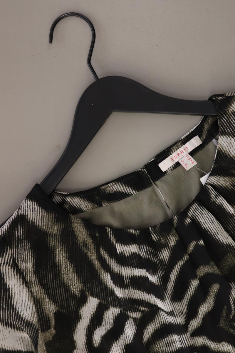 Esprit Langarmbluse Gr. 36 mit Tierdruck braun aus Polyester