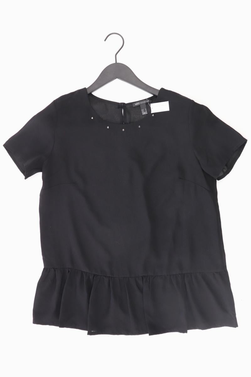 Mango Kurzarmbluse Gr. M schwarz
