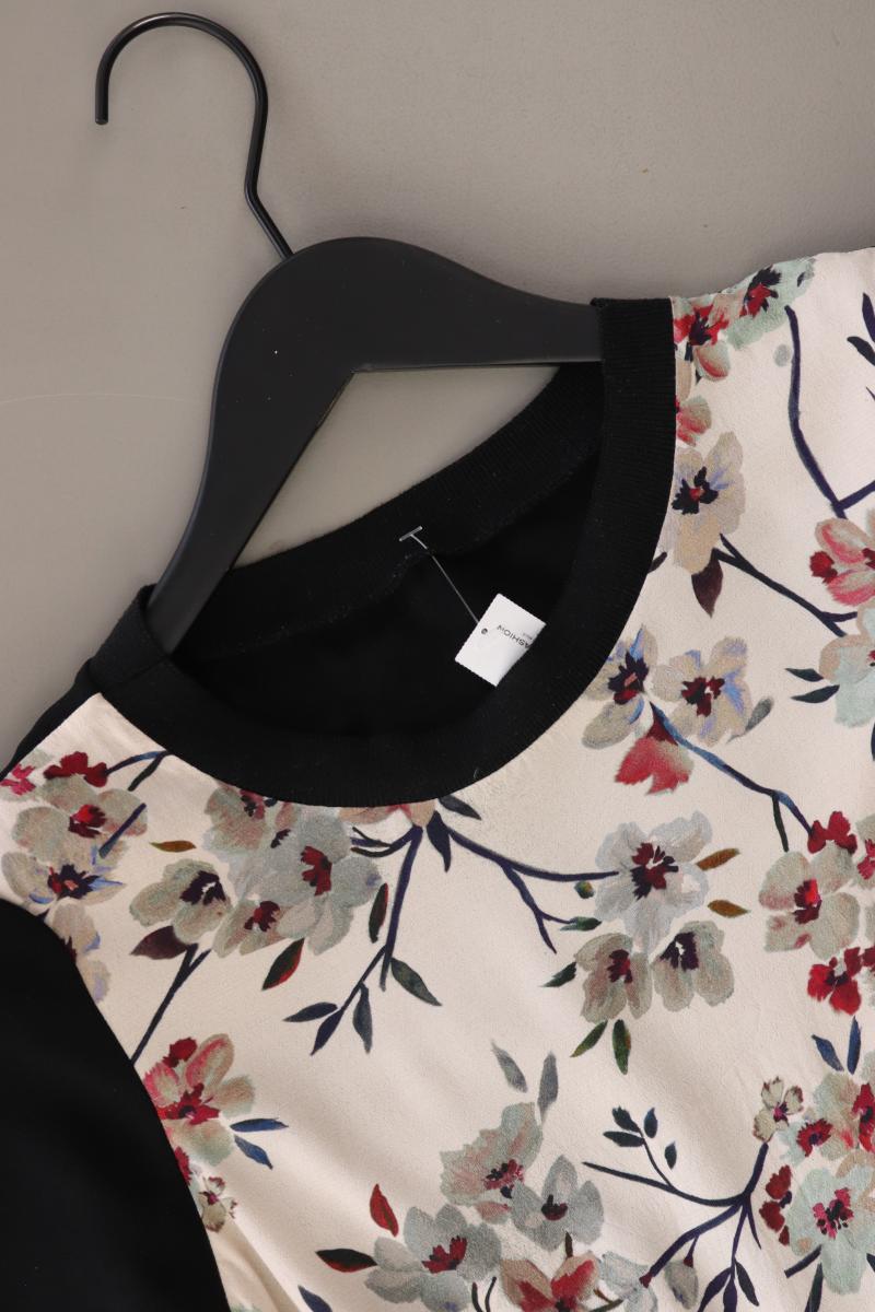 Zara Kurzarmkleid Gr. S mit Blumenmuster mehrfarbig aus Polyester