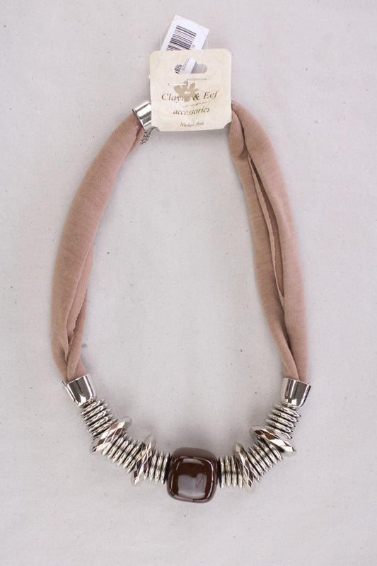 Clayre & Eef Halskette neu mit Etikett braun