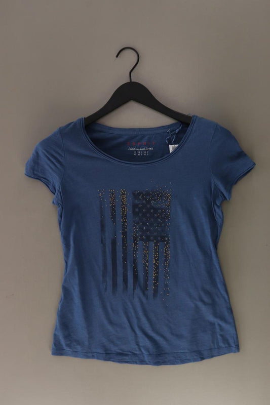 Esprit T-Shirt Gr. XS Kurzarm blau aus Baumwolle