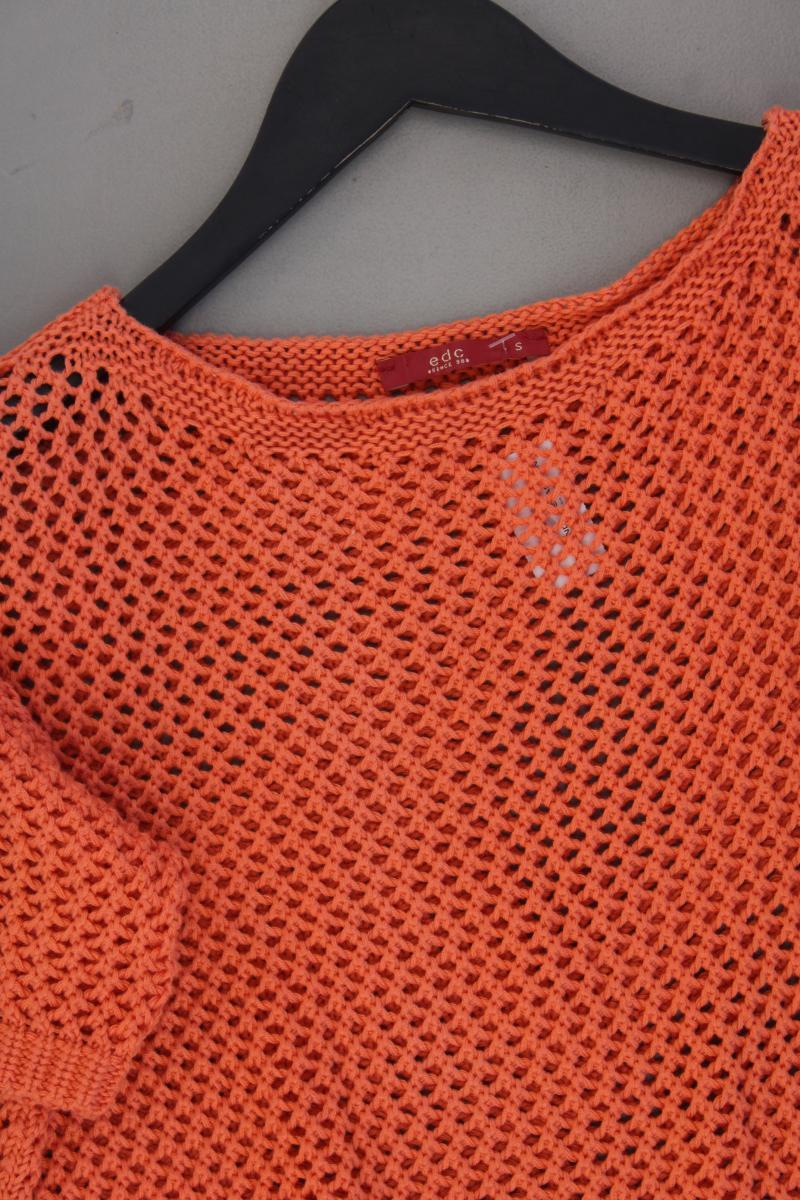edc by Esprit Strickshirt Gr. S Kurzarm orange