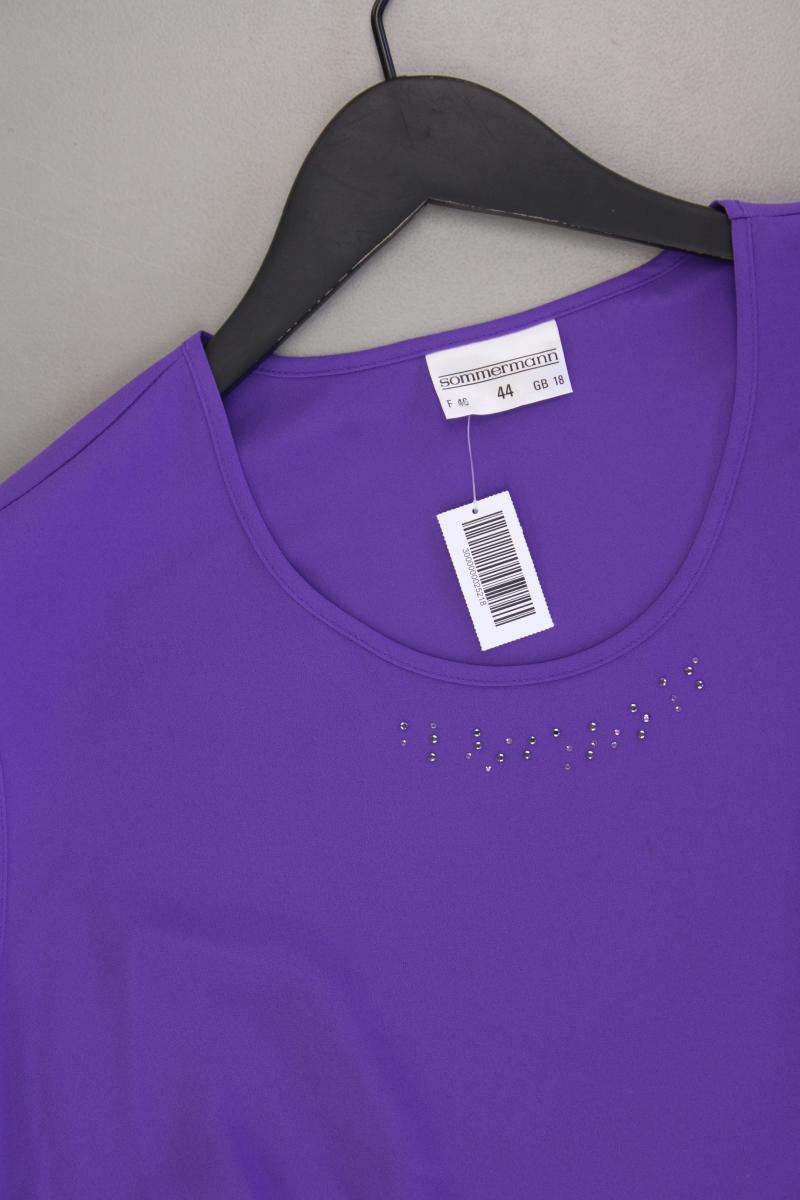 Sommermann Ärmellose Bluse Gr. 44 lila aus Polyester