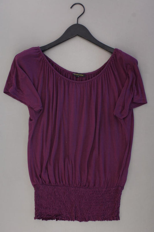 Lascana T-Shirt Gr. 36/38 Kurzarm lila aus Viskose