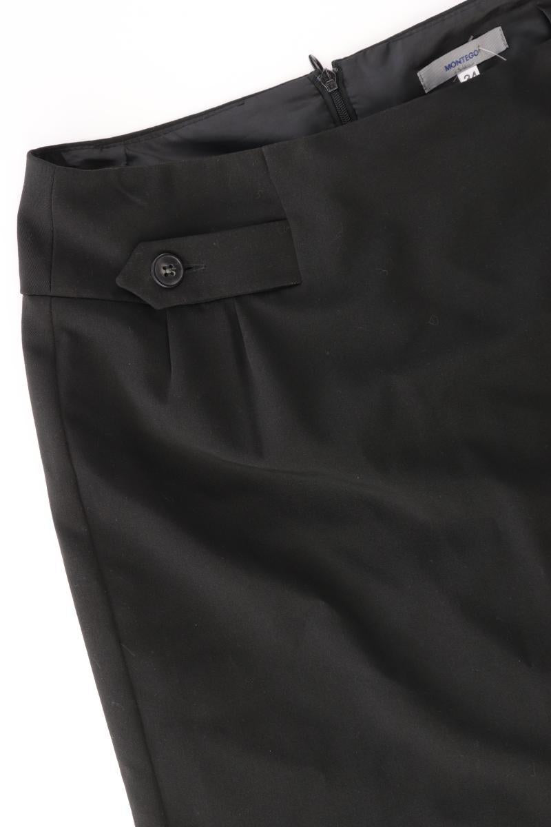 Montego Bleistiftrock Gr. 34 schwarz aus Polyester