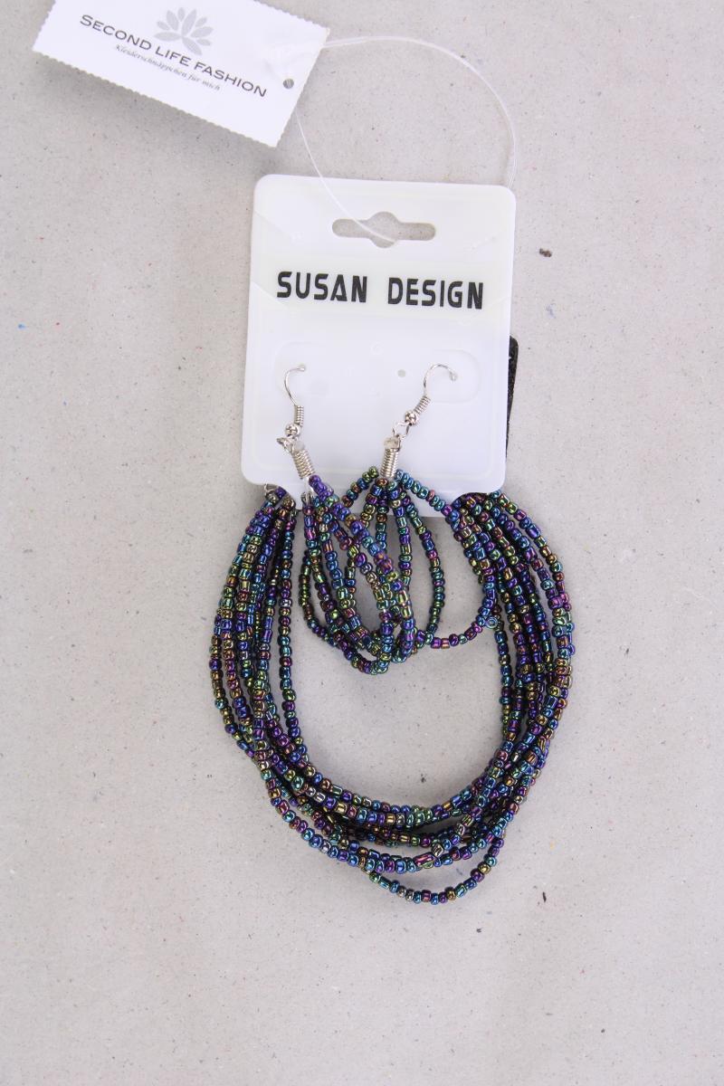 Set aus Armband und Ohrringen neu mit Etikett mehrfarbig