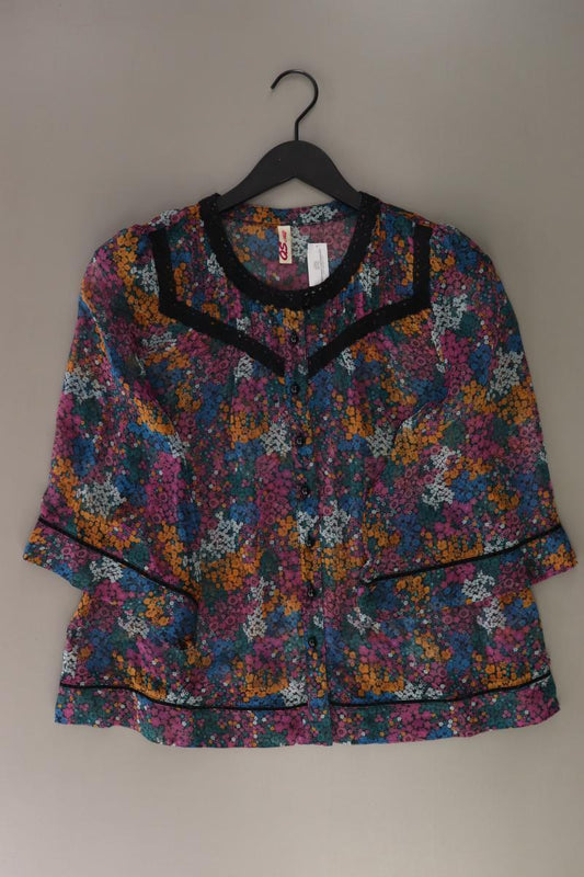 QS by s.Oliver Classic Bluse Gr. 36 mit Blumenmuster 3/4 Ärmel mehrfarbig
