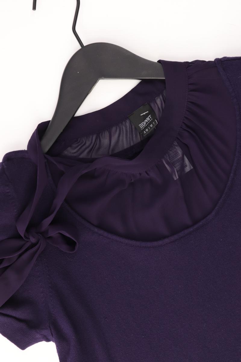 Esprit Collection Strickshirt Gr. M Kurzarm lila aus Viskose