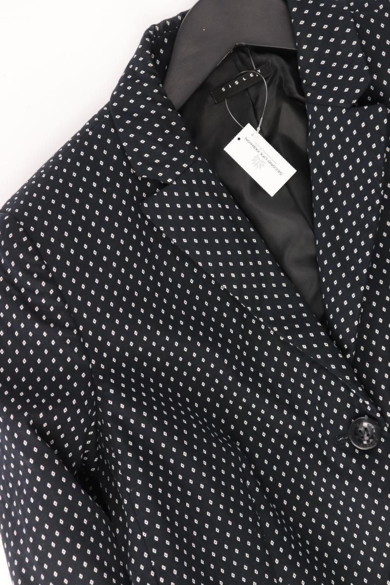 Sisley Classic Blazer Gr. 38 schwarz aus Baumwolle