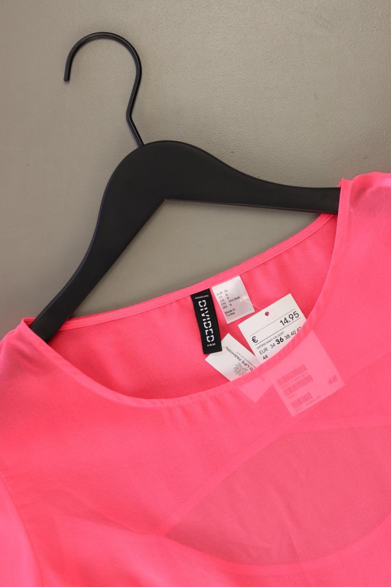 H&M Shirt Gr. 36 neu mit Etikett Neupreis: 14,95€! Kurzarm pink aus Polyester