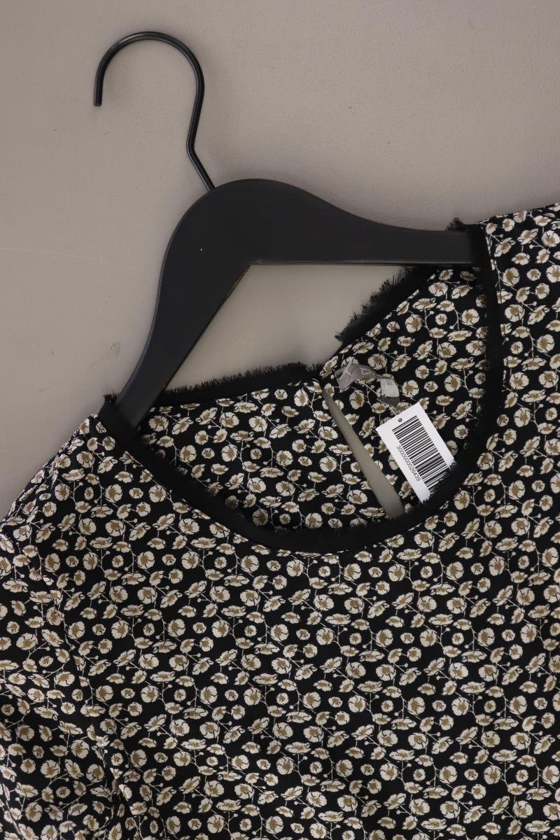 Dixie Midikleid Gr. M mit Blumenmuster 3/4 Ärmel grau aus Baumwolle