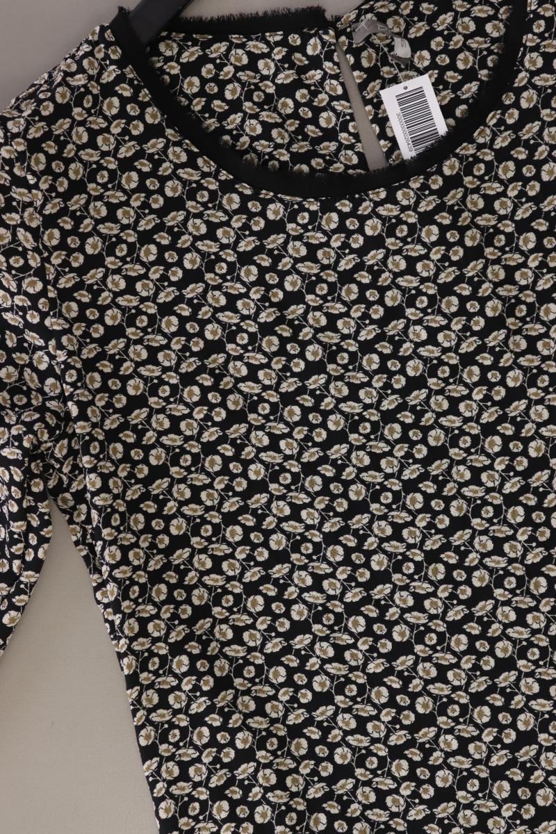 Dixie Midikleid Gr. M mit Blumenmuster 3/4 Ärmel grau aus Baumwolle