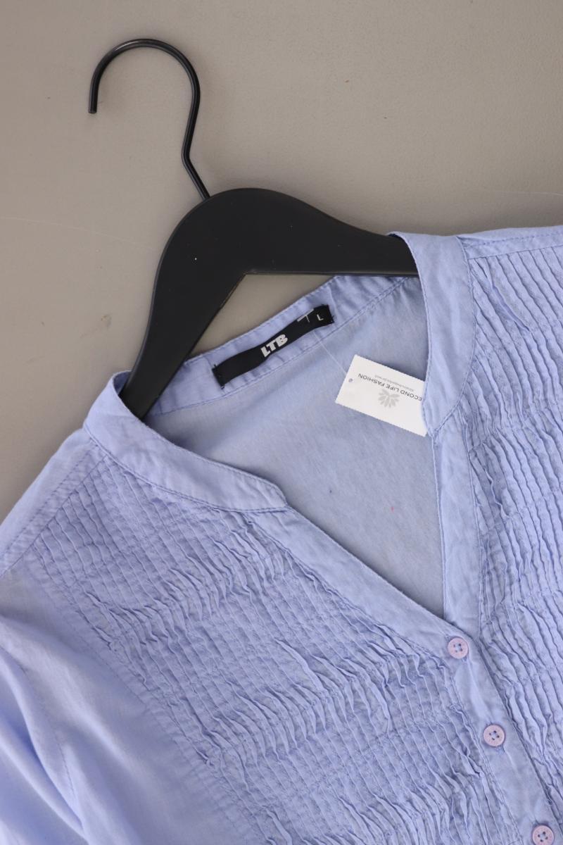 LTB Classic Bluse Gr. L 3/4 Ärmel blau