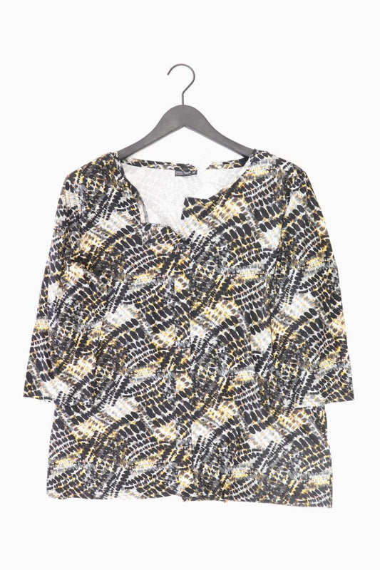 Laura Torelli Shirt mit V-Ausschnitt Gr. XL 3/4 Ärmel mehrfarbig aus Viskose
