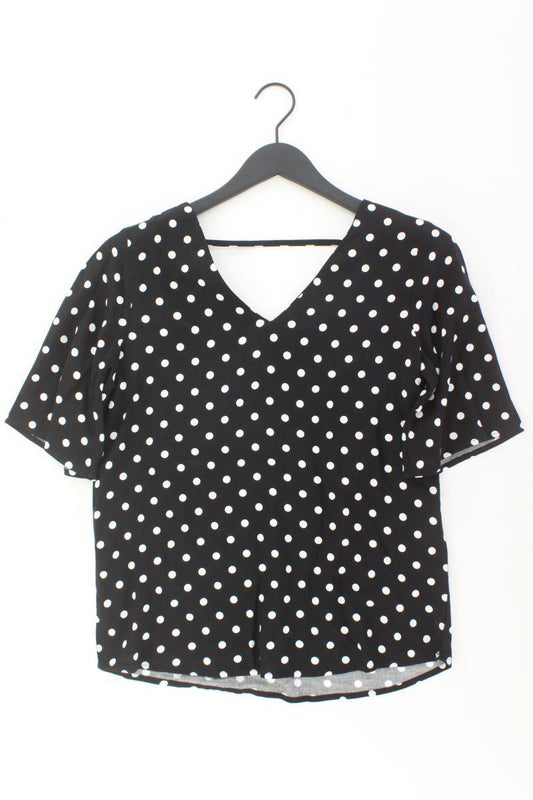 Jacqueline de Yong Kurzarmbluse Gr. 34 schwarz aus Viskose