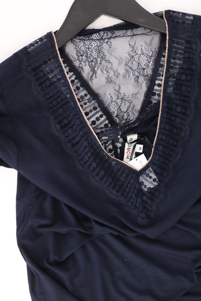 Morgan Shirt mit V-Ausschnitt Gr. M Kurzarm blau aus Viskose