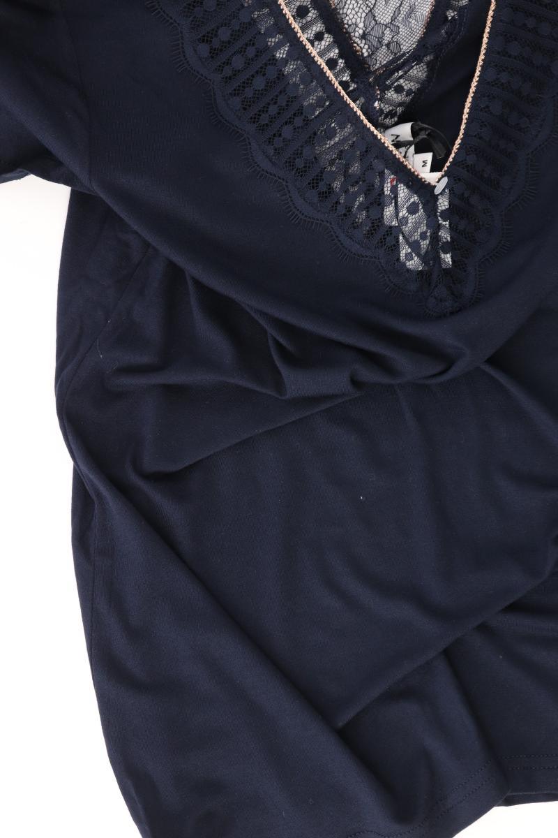 Morgan Shirt mit V-Ausschnitt Gr. M Kurzarm blau aus Viskose