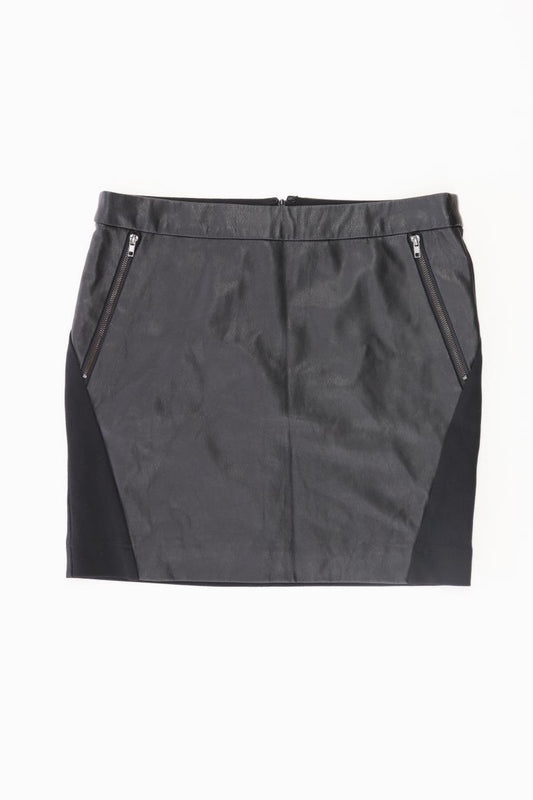 Vero Moda Kunstlederrock Gr. 36 schwarz aus Viskose
