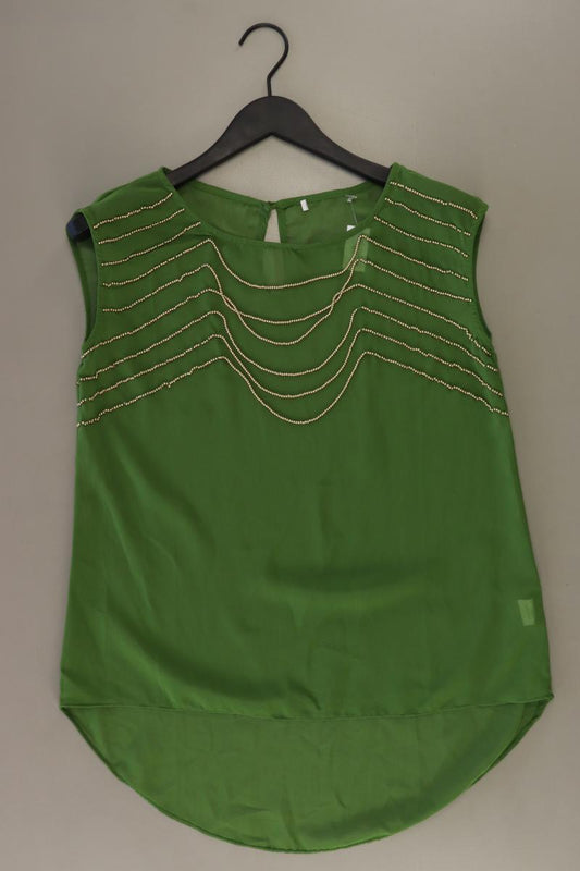 Ärmellose Bluse Gr. M grün aus Polyester
