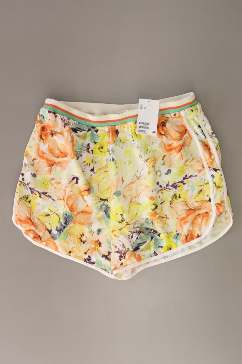 H&M Shorts Gr. 34 mit Blumenmuster neu mit Etikett mehrfarbig aus Viskose