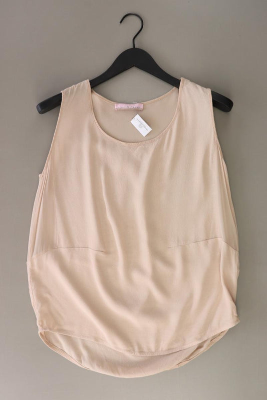 rosa & friends Ärmellose Bluse Gr. M neuwertig creme aus Viskose