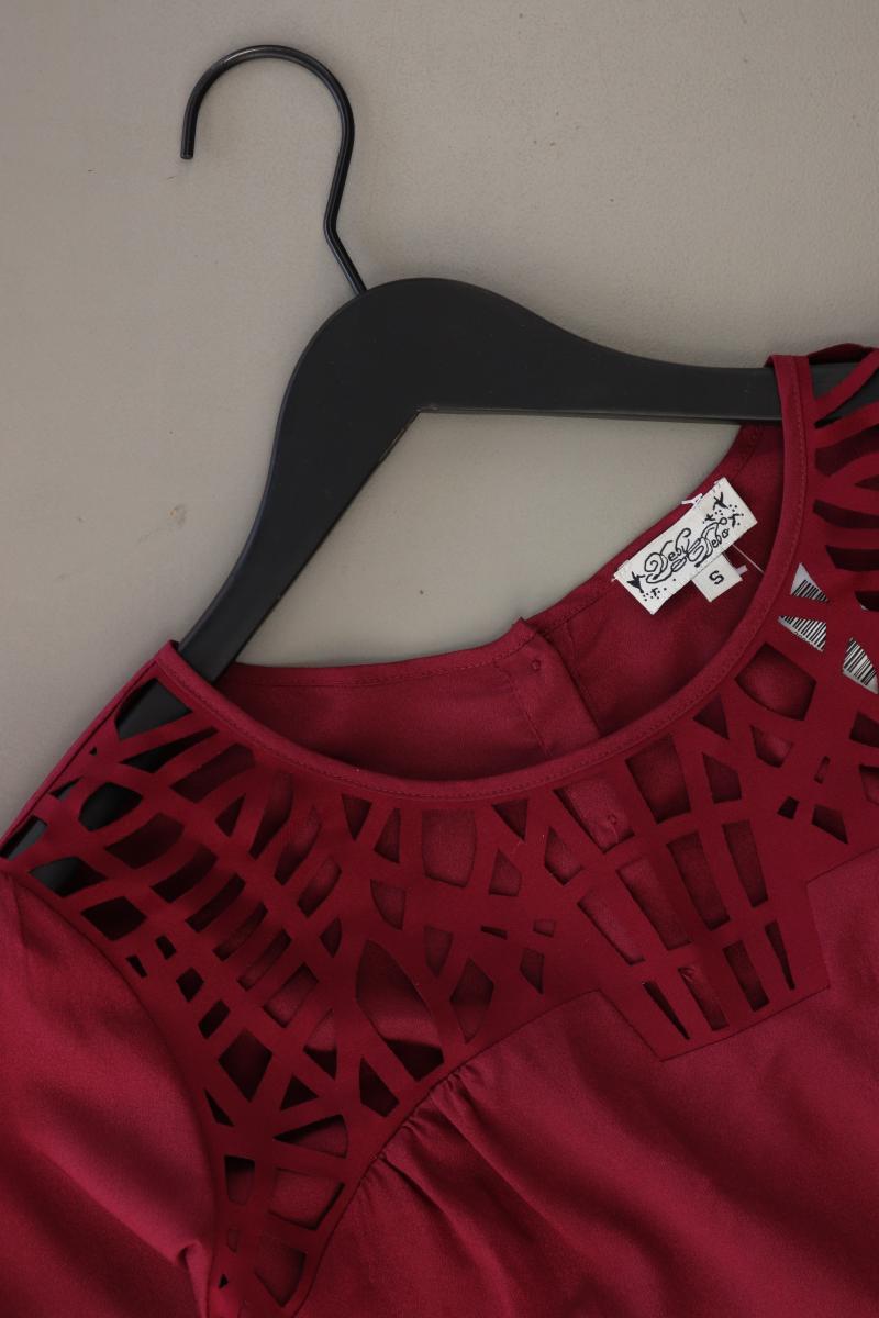 DEBY DEBO Langarmbluse Gr. S rot aus Polyester