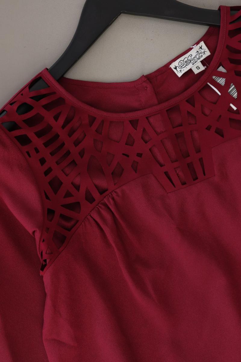 DEBY DEBO Langarmbluse Gr. S rot aus Polyester