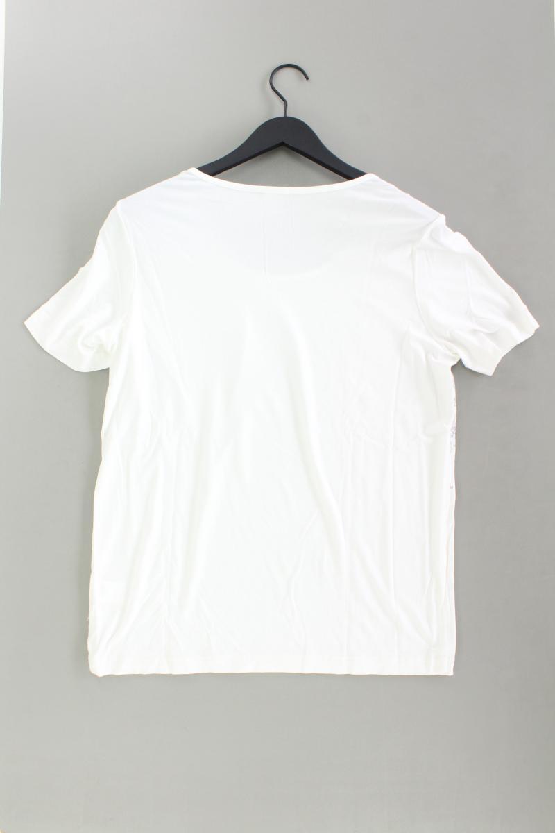 Mona T-Shirt Gr. 44 Kurzarm mit Pailletten weiß