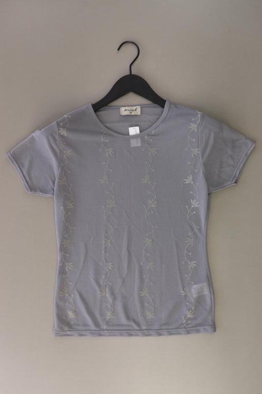 Miss H. Kurzarmbluse Gr. M Vintage grau aus Polyester