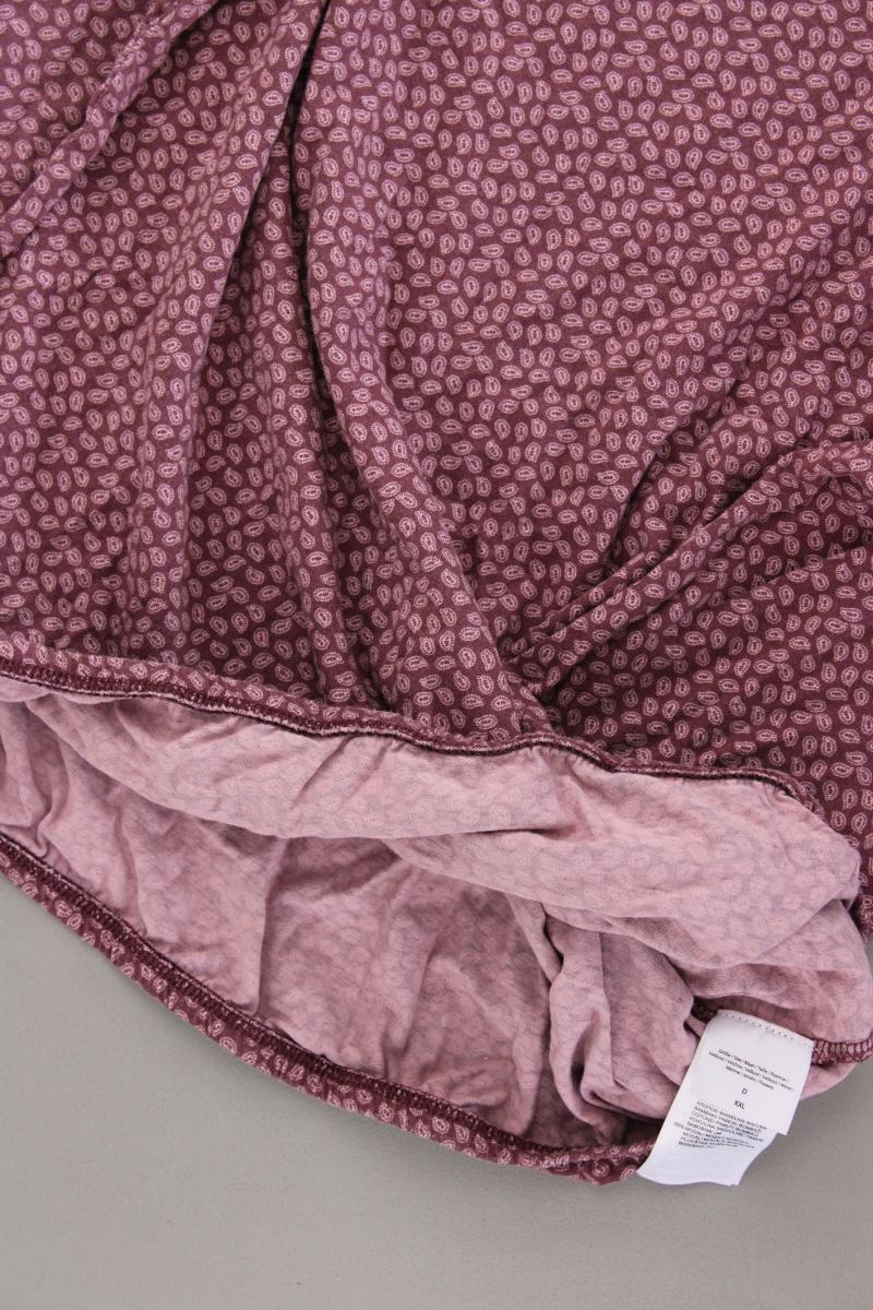 Montego Printshirt Gr. XXL Langarm rot aus Baumwolle