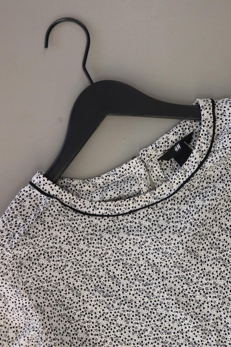 H&M Bluse Gr. 38 3/4 Ärmel grau aus Polyester