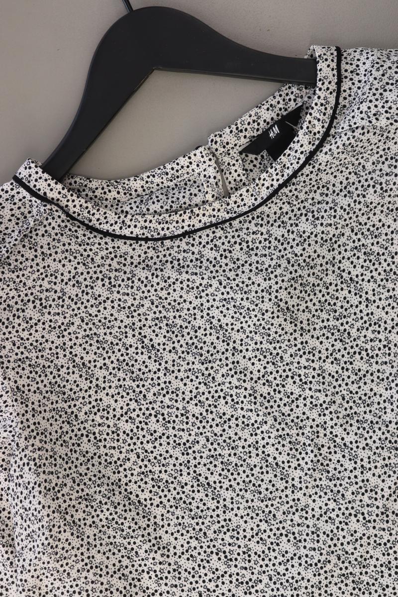 H&M Bluse Gr. 38 3/4 Ärmel grau aus Polyester