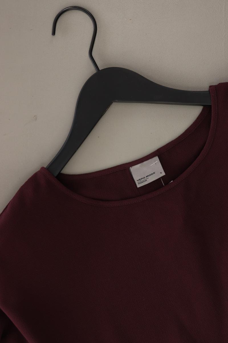 Vero Moda Oversize Bluse Gr. S neuwertig 3/4 Ärmel rot aus Polyester