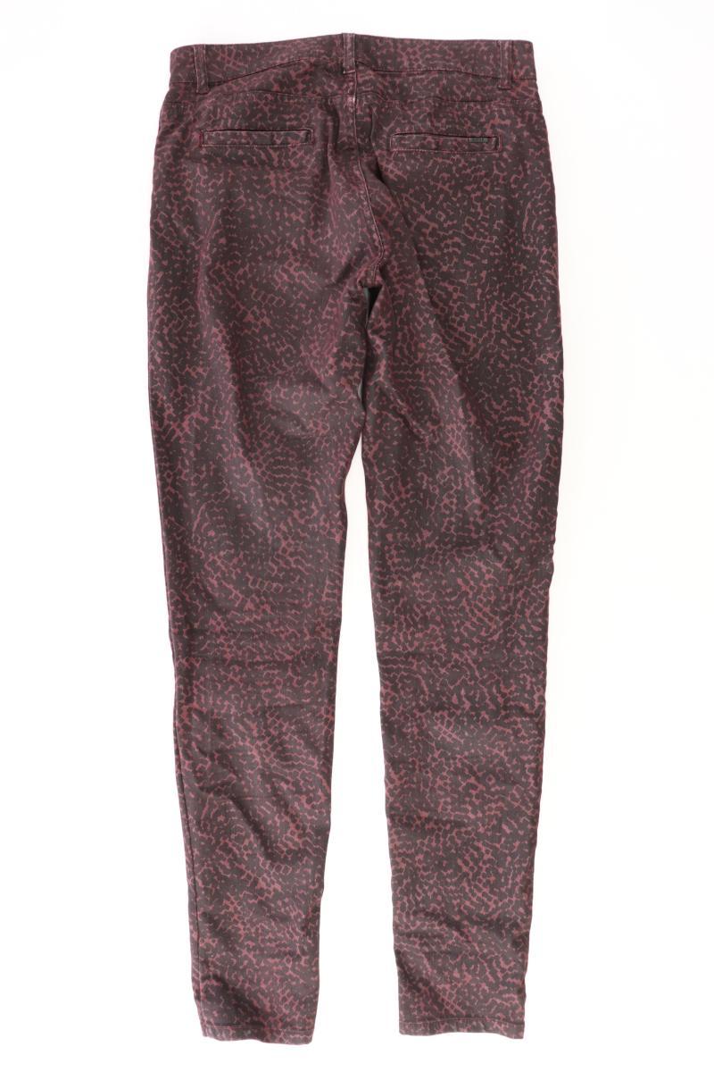 ANNA Hose Gr. 40 geometrisches Muster rot aus Baumwolle