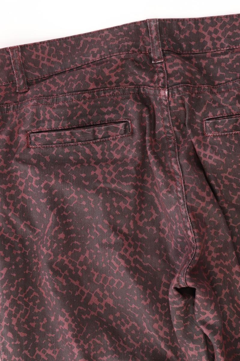 ANNA Hose Gr. 40 geometrisches Muster rot aus Baumwolle