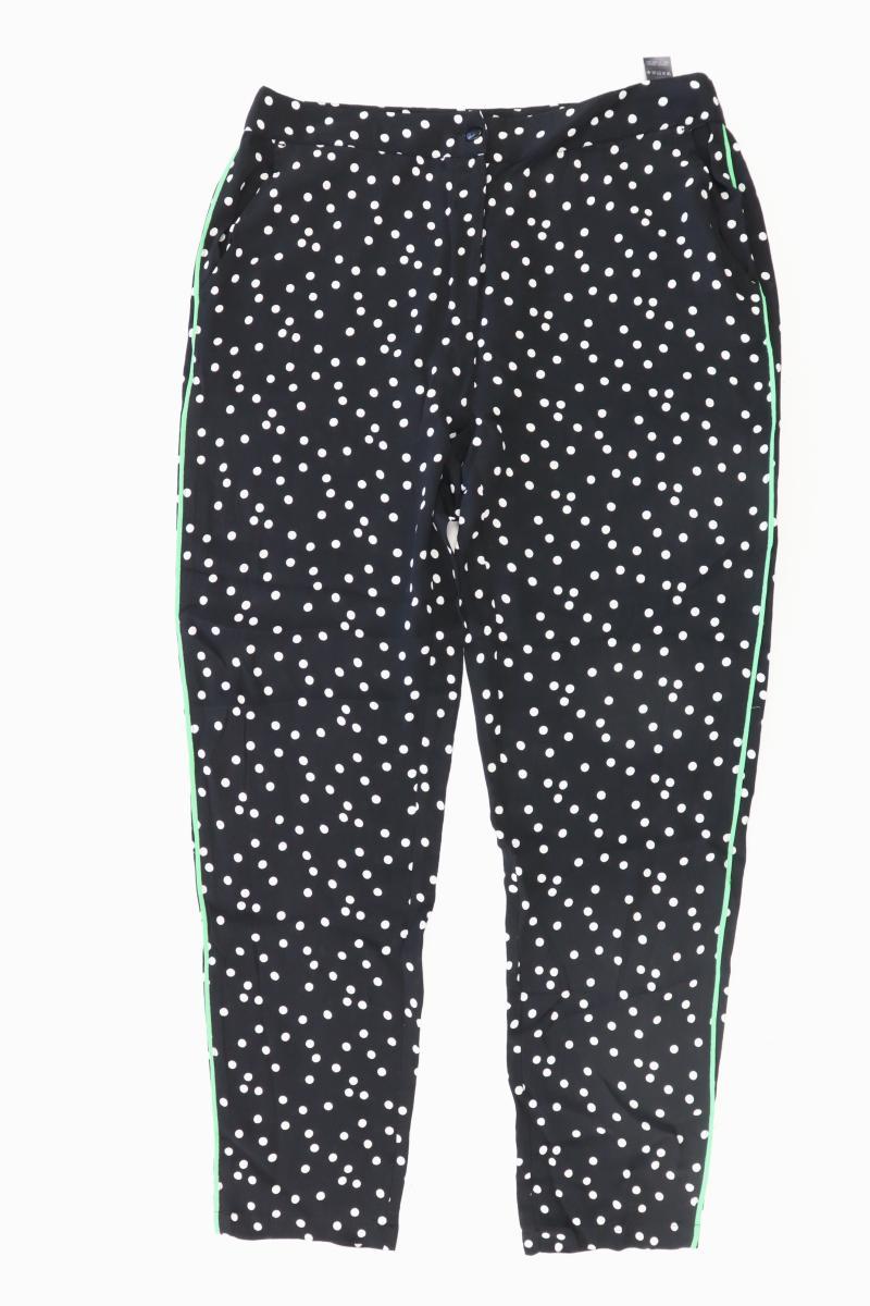Miss E Studio Hose Gr. 40 gepunktet schwarz aus Viskose