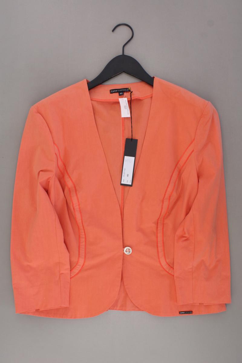 Your Cameo Regular Blazer Gr. 40 neu mit Etikett orange aus Baumwolle