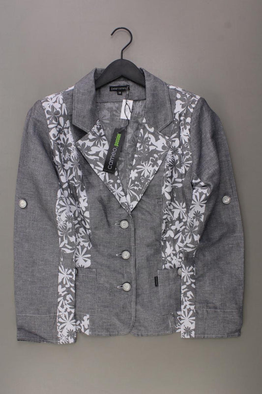 Your Cameo Regular Blazer Gr. 38 mit Blumenmuster neu mit Etikett grau