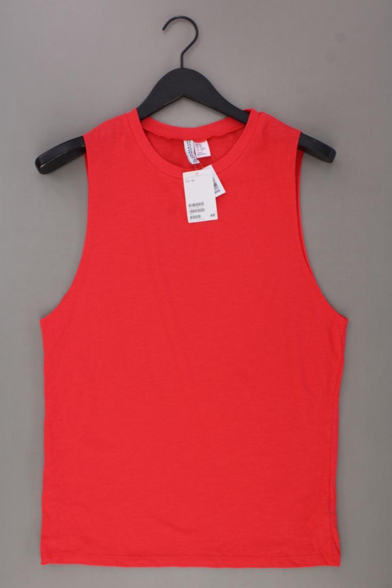 H&M Tanktop für Herren Gr. XS neu mit Etikett rot aus Baumwolle