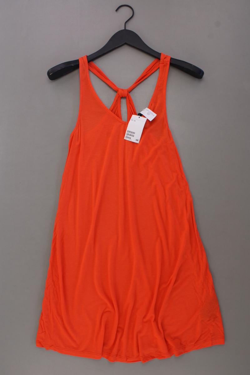 H&M Trägerkleid Gr. XS neu mit Etikett orange aus Viskose