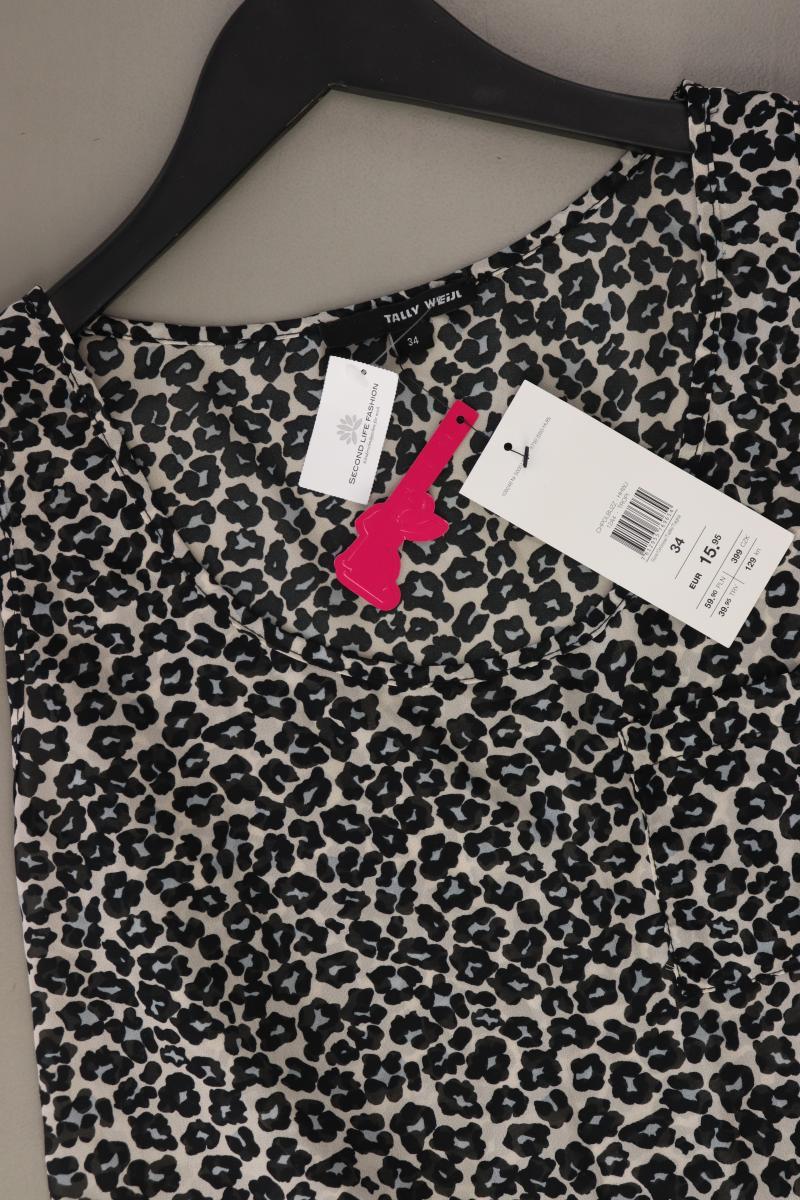 Tally Weijl Bluse Gr. 34 mit Tierdruck neu mit Etikett Neupreis: 15,95€! grau