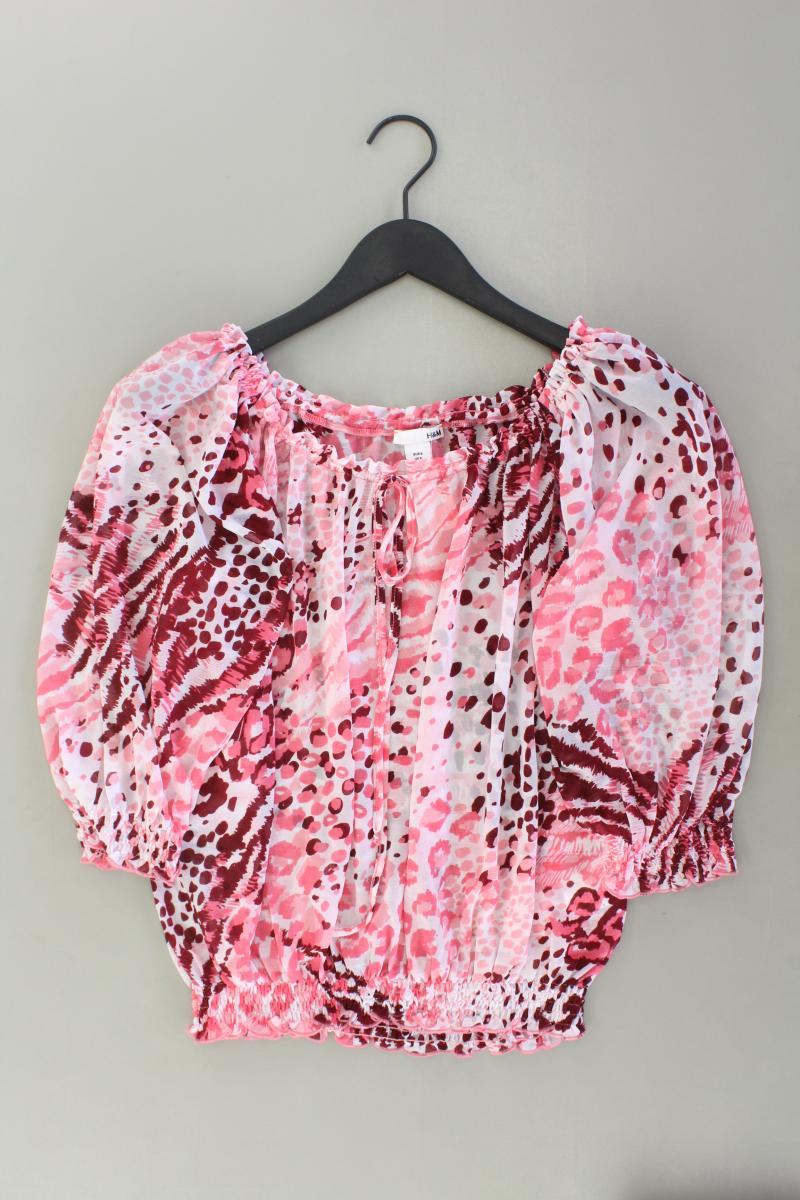 H&M Oversize-Bluse Gr. S 3/4 Ärmel rosa aus Polyester