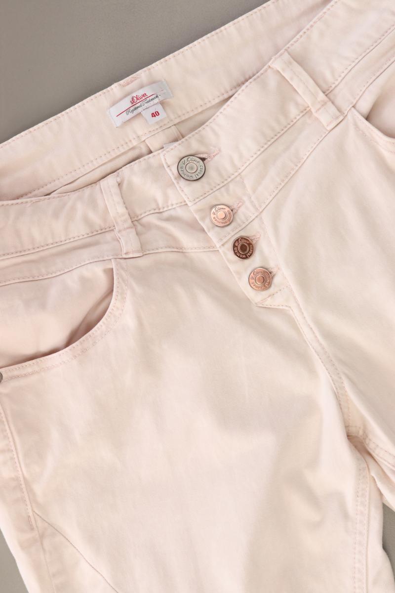 s.Oliver Hose Gr. 40 creme aus Baumwolle