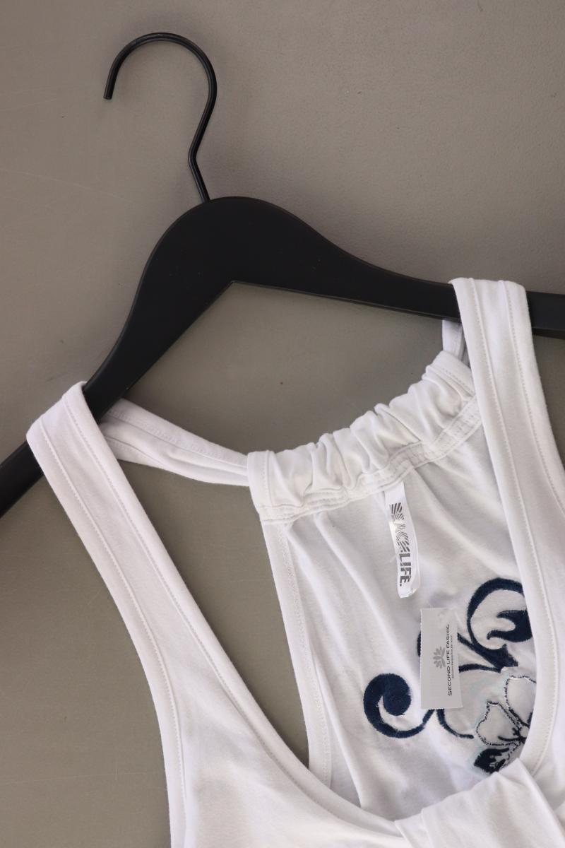 Trägertop Gr. M weiß aus Baumwolle