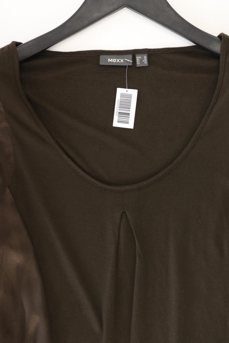 Mexx Classic Shirt Gr. XL 3/4 Ärmel olivgrün aus Viskose