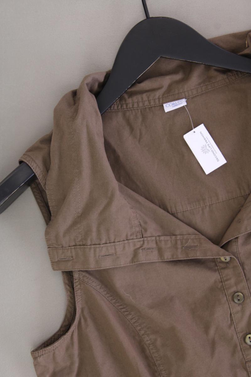 CORLEY Regular Bluse Gr. 40 olivgrün aus Baumwolle