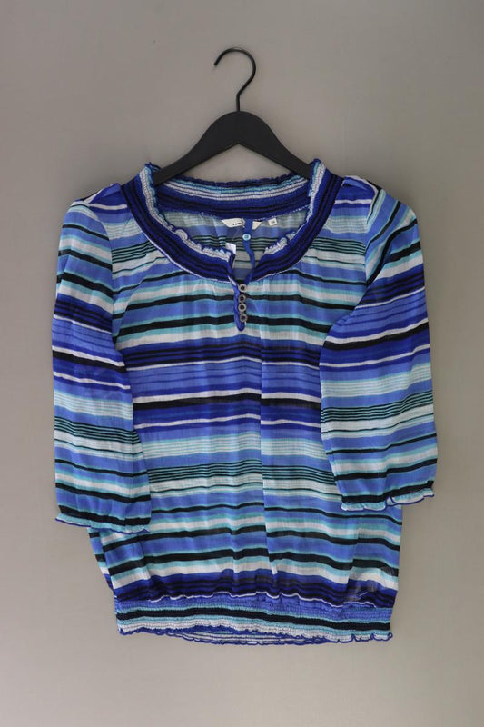 Tom Tailor Classic Bluse Gr. 38 gestreift 3/4 Ärmel blau aus Polyester