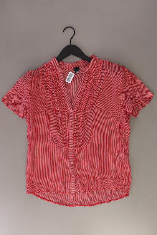 Best Connections Kurzarmbluse Gr. 40 gestreift rot aus Polyester