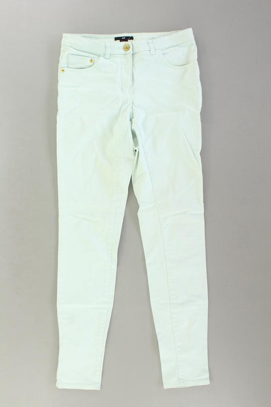Skinny Jeans Gr. 36 türkis aus Baumwolle