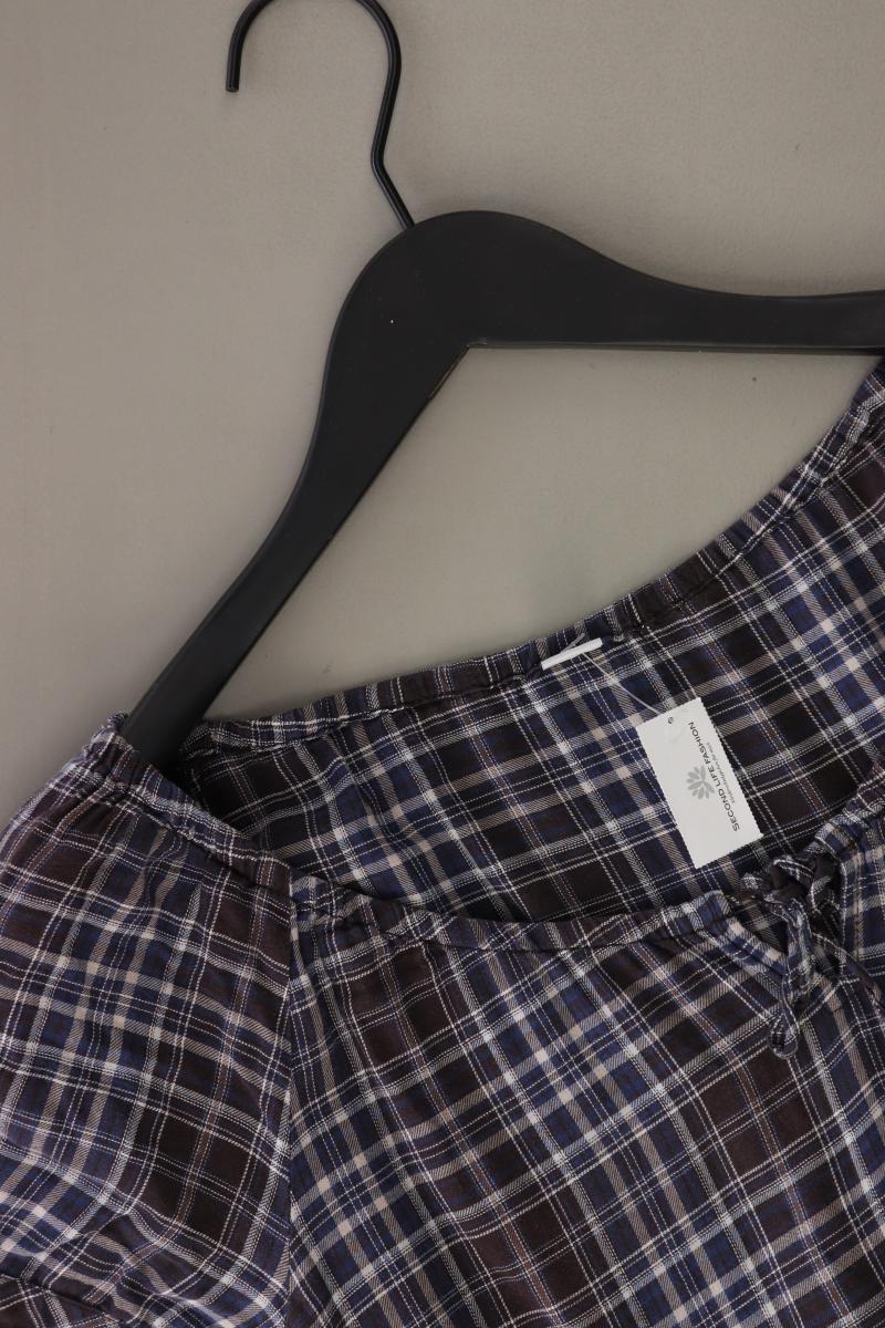 s.Oliver Karobluse Gr. 38 kariert Kurzarm blau aus Baumwolle